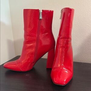 Cape Robbin Red Heeled Boots Stiletto Knee-High